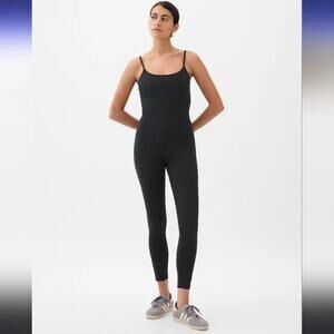 Gap Body Black Bodysuit One Piece Medium Layer Stretch Lounge Basic Comfy Fall